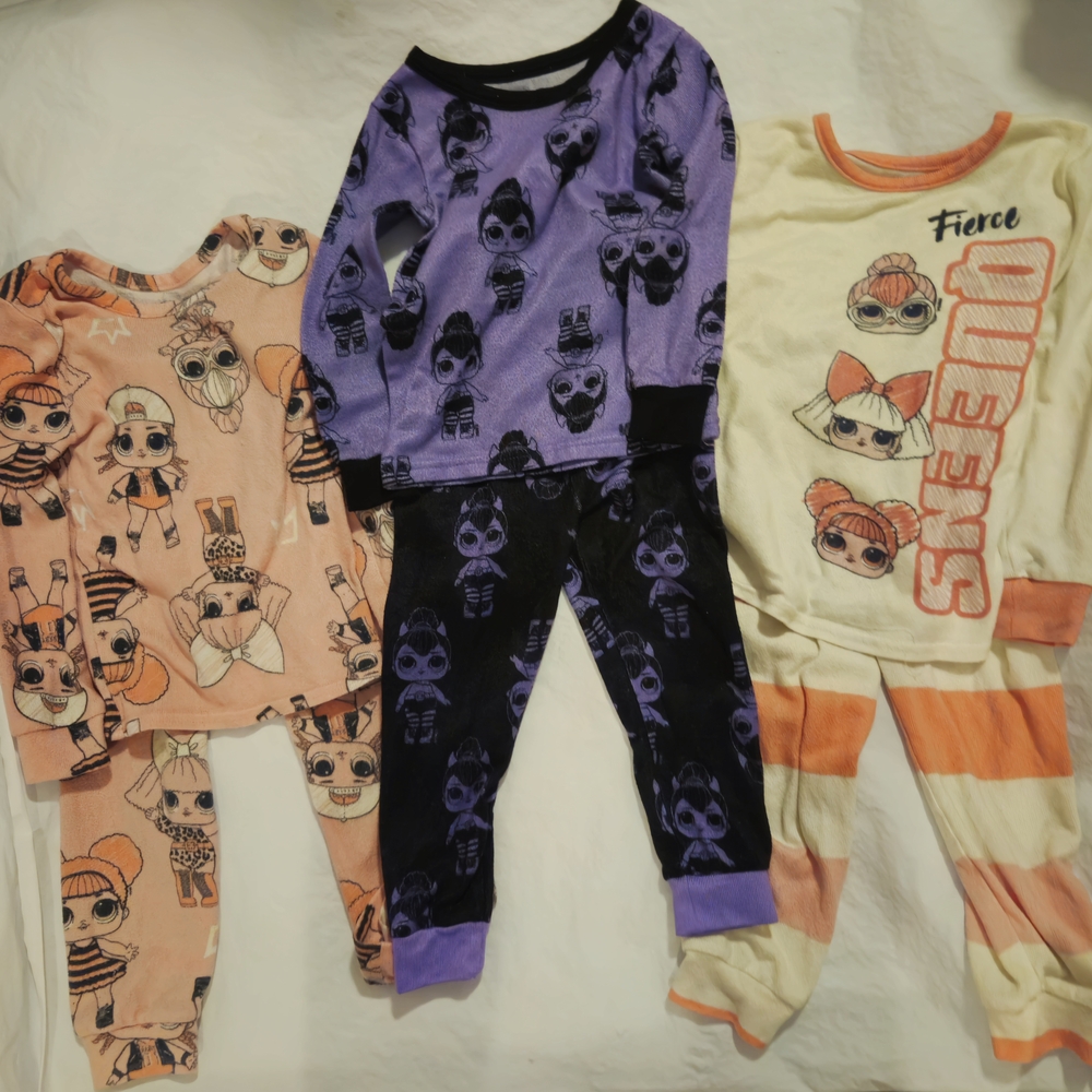 L.O.L. Surprise! Kids Pajama Sets - Pink, Purple, Cream
